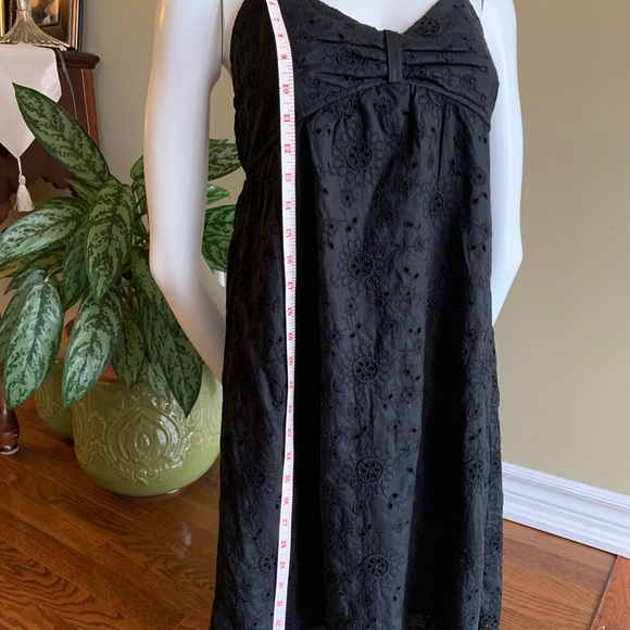 Black Eyelet Dress Size 6 - Picture 5 of 6